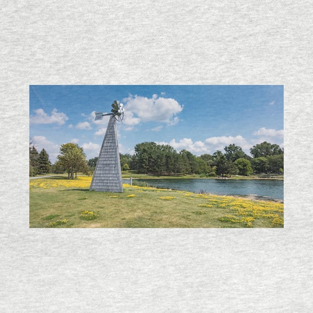 Windmill in a park by josefpittner